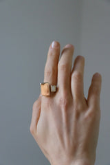 9k Yellow Gold Abstract Ring | One & Only
