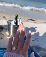 Oval Solitaire Classic | Hidden Halo