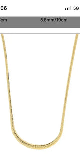 Graduated Herringbone Necklace – 45cm, 9K Yellow Gold