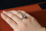 Cushion Cut Solitaire Engagement ring