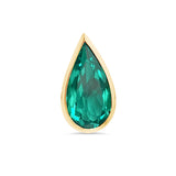 Emerald bezel Pendant - Colombian Green with chain