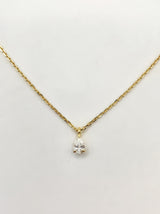 Pear Lab Grown Diamond Solitaire Necklace