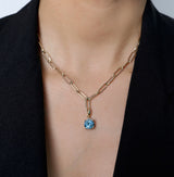 Light Blue Sapphire Pendant | 3ct