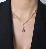 Orange Sapphire Pendant | 3ct