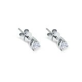 Pear Cut Lab Grown Diamond Stud Earrings