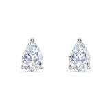 Pear Cut Lab Grown Diamond Stud Earrings