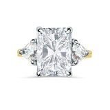 Radiant Cut Engagement Ring | Calf Head Side Stones