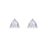 Trilliant Cut Lab Grown Diamond Stud Earrings