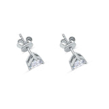 Trilliant Cut Lab Grown Diamond Stud Earrings