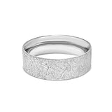Wire Brushed Satin 7mm Mens Wedding Ring