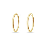 9k FeatherLite Gold Hoops | Lg Classic