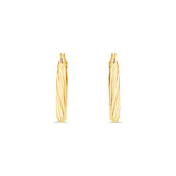 Medium twist hoops