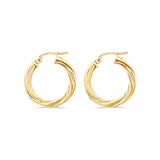 Medium twist hoops