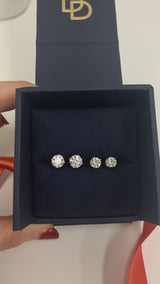 Lab Diamond Stud Earrings | Round