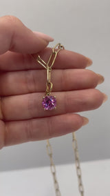 Pink Sapphire Pendant | 3ct