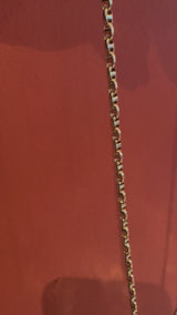 9k Yellow Gold Mini Anchor Chain 50cm