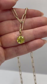 Yellow Sapphire Pendant | 3ct