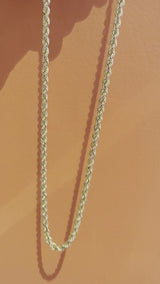Men's Rope Necklace | 9k Gold Chain
