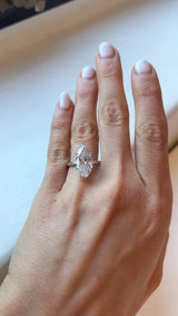 Marquise Cut Diamond Solitaire Engagement Ring