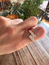 Graduated Lab Grown Diamond Wrap Ring