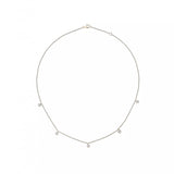 Floating Bezel Set Lab Grown Diamond Necklace