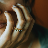 Deltora Diamonds Gypsy Set Diamond Cigar Band made with sustainable lab diamonds.