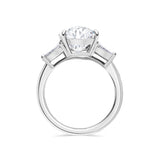 Pear Cut with Tapered Baguette Sides Engagement Ring. Deltora Diamonds Sustainable Lab Diamond Bridal Jewellery Australia.