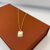 Lab Grown Diamond Dog Tag Necklace