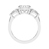 Pear Shape with Pear Sides Setting made with sustainable lab diamonds.