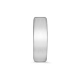 7mm Comfort Set Mens Wedding Ring in Brushed Satin Finish