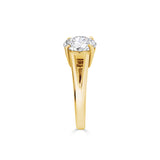 Round Brilliant Solitaire Split Shank