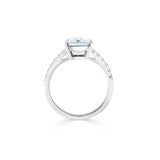 Deltora Diamonds Emerald Cut Diamond Pavé Setting made with sustainable lab diamonds.