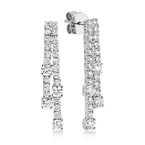 Diamond Waterfall Earrings made with Sustainable Lab Diamonds.