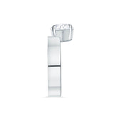 Deltora Diamonds Floating Round Cut Cigar Band Setting made with sustainable lab diamonds.