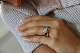 Deltora Diamonds Floating Round Cut Cigar Band Setting made with sustainable lab diamonds.