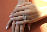 Deltora Diamonds Floating Round Cut Cigar Band Setting made with sustainable lab diamonds.