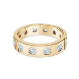 Deltora Diamonds Gypsy Set Diamond Cigar Band made with sustainable lab diamonds.