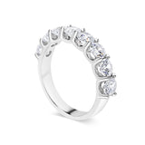 U-prong Round Cut Eternity Wedding Band with Sustainable Lab Diamonds. Sustainable Bridal Jewellery Deltora Diamonds.