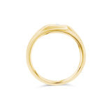 Star Set Lab Grown Diamond Pinky Signet Ring - one left