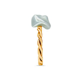 Deltora Diamonds Keshi Pearl Rope Twist Ring.