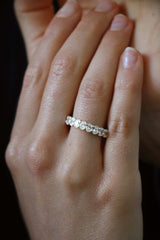 Deltora Diamonds Oval Cut 3x4mm Claw-Set Diamond Wedding Ring.