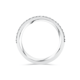 Deltora Diamonds Pave Diamond Cigar Band Ring made with Sustainable Lab Diamonds.