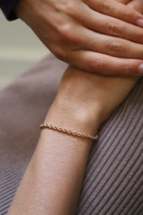 Deltora Diamonds Rope Chain Bracelet.