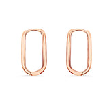 Deltora Diamonds Rose Gold Mini Paperclip Earrings.