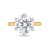 Deltora Diamonds Round Cut Six Claw Solitaire Setting with sustainable lab diamonds.