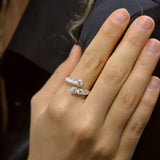 Round Diamond Wrap Ring.