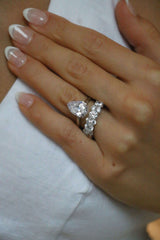 Diamond Eternity Band made with sustainable lab diamonds.
