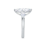 Deltora Diamonds Marquise Cut with pear side stones engagement ring setting.