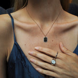 Lab Grown Diamond Dog Tag Necklace