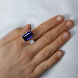 Blue Sapphire and Diamond Ring | "One and Only"